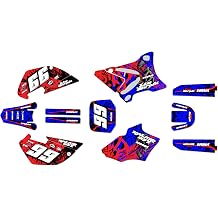 Graphics Kit for Yamaha YZ 85 2002-2014 REVOLT Series Red 21 Mil - Dirt pit bike motorcycle stickers, dirtbike racing automotive decal motocross accessories no-plastics