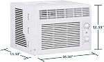 GE climatiseur de fenêtre mécanique 5 000 BTU pour petites pièces jusqu'à 150 pi².