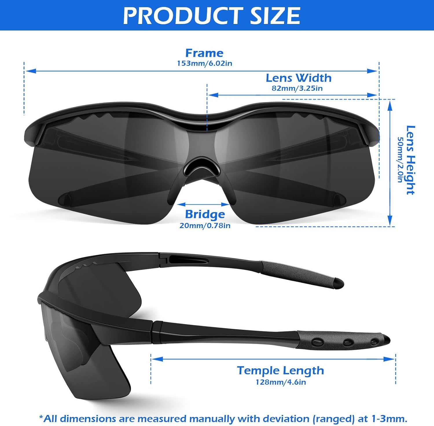  Safety Glasses for Men Women, ANSI Z87 UV Protection Protective Eyewear thumbnail