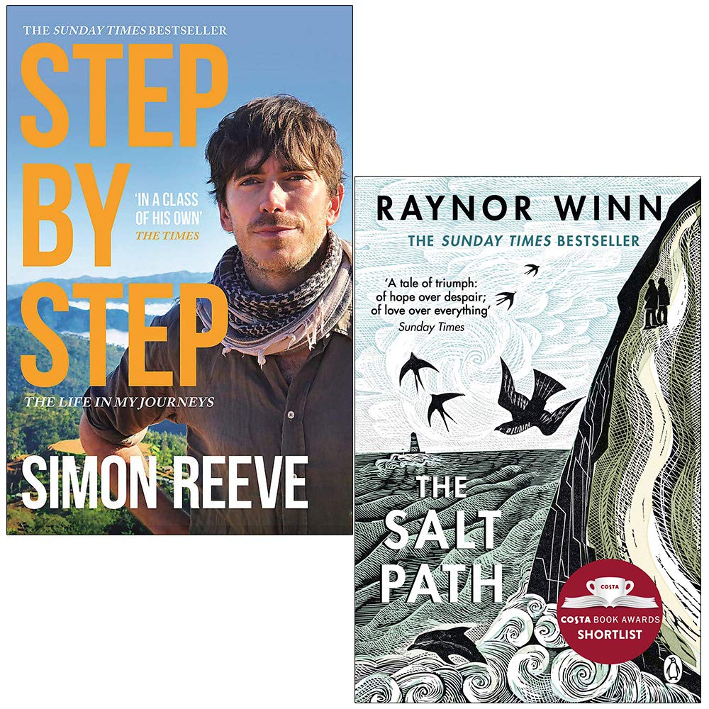 Step By Step By Simon Reeve & The Salt Path By Raynor Winn 2 Books