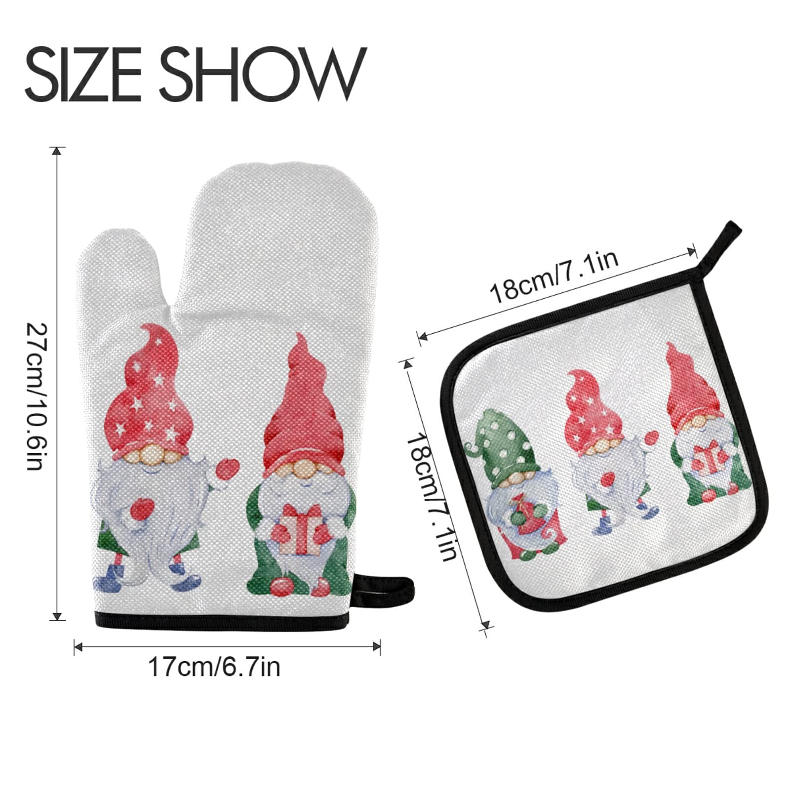 Mrcrypos Ofenhandschuh & Topflappen Set – Roségold, Hitzebeständig, Für Backen, Grillen & Kochen