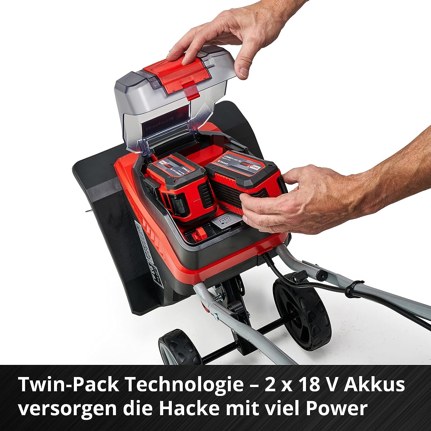 Einhell Akku-Bodenhacke GE-CR 30 Li-Solo Power X-Change (Lithium-Ionen 36V, 2-Punkt-Sicherheitsschalter, klappbarer Führungsholm, Transporträder, ohne Akku und Ladegerät)