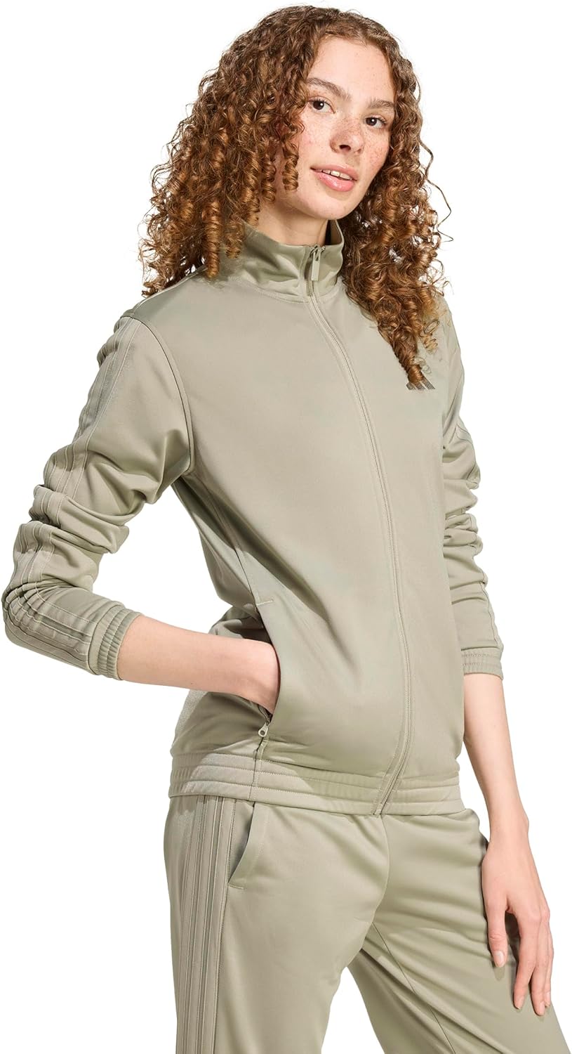 adidas womens Tricot 3-stripes Track Top - Image 2