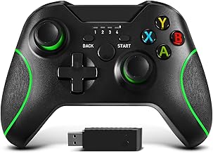 Zamia Wireless Controller for Xbox One, Enhanced Gamepad 2.4GHZ Game Controller Compatible with Xbox One/One S/One X/Series X/S/Elite/PC with Built-in Dual Vibration/6-Axis Motion Sensor (Black)