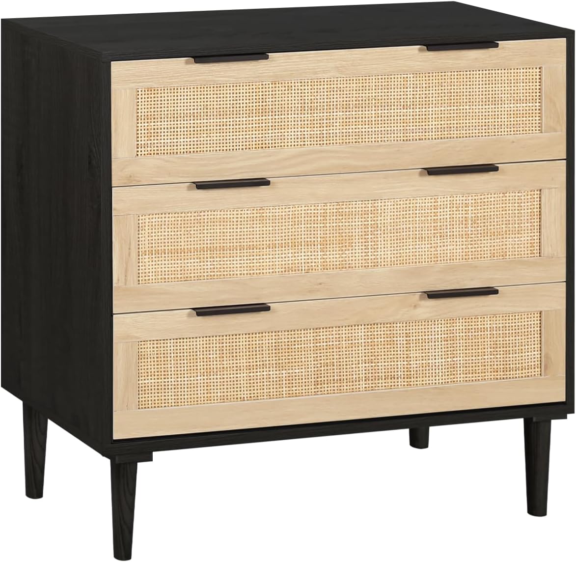 Amazon.com: ROCKINGRUN Rattan Dresser for Bedroom, 3 Chests of Drawers ...