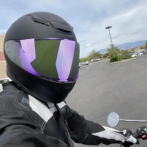 Miniatura 7 de Visera de casco de motocicleta para RF-1200 de repuesto, visera tintada para casco de motocicleta compatible con RF-1200 CWR-1 X14 Z7 X-Spirit