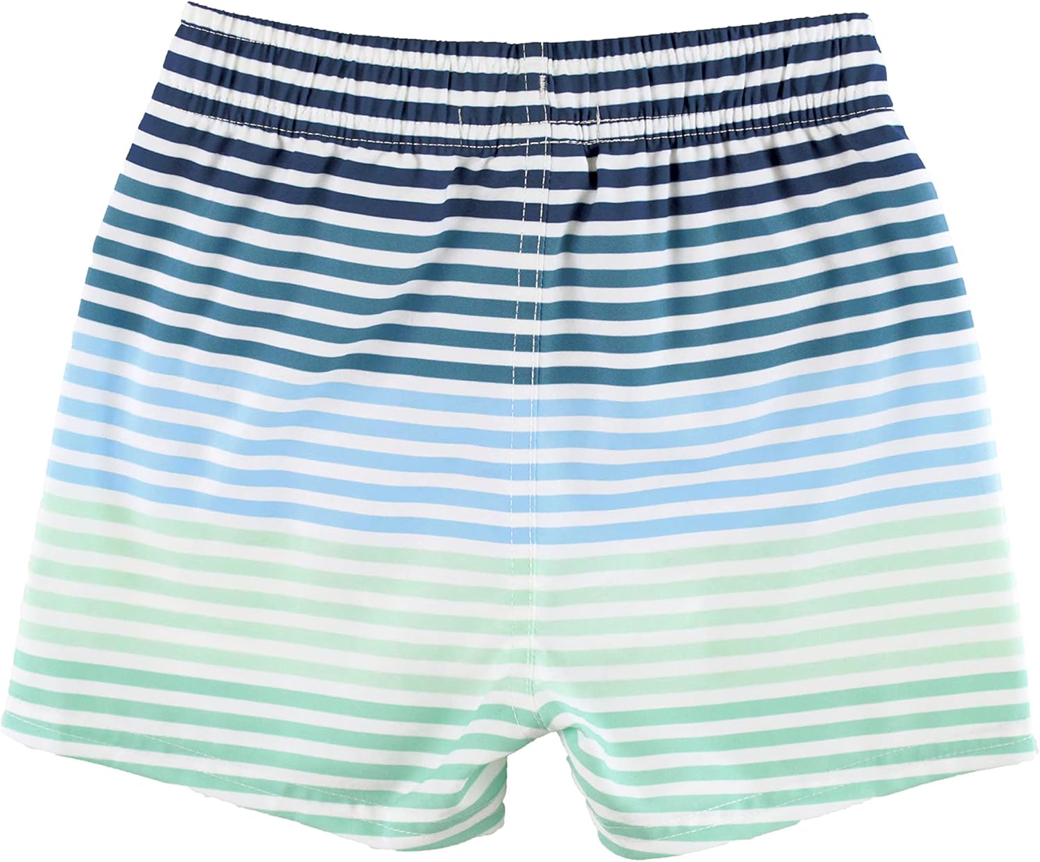 RUGGEDBUTTS Boys UPF50+ Sun Protection Striped Color Block Swim Trunks - Image 3