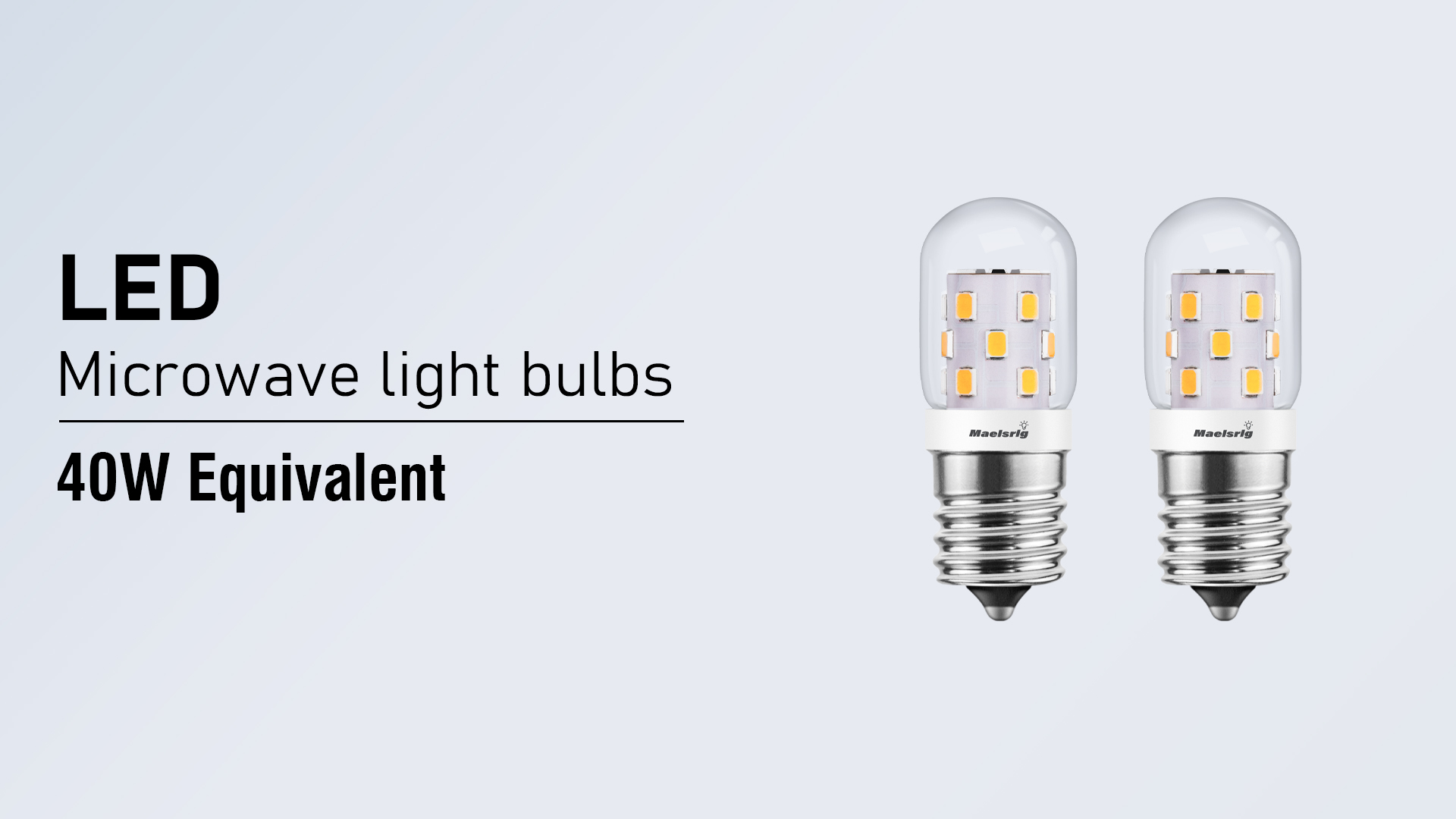Image of Maelsrlg LED Microwave Light Bulbs Under Hood 40W Equivalent, E17 LED Bulb Dimmable for Range Hood, 3W 380 Lumens, LED Appliance Light Bulb Over Stove, Warm White 3000K, 4 Pack