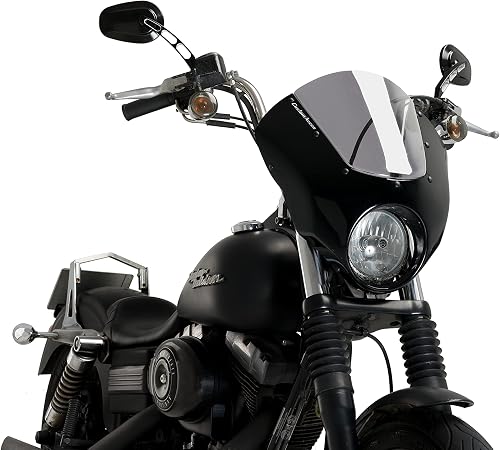 Verkleidungscheibe Modell Dark Night Getönt für Harley Davidson Dyna Street Bob 
