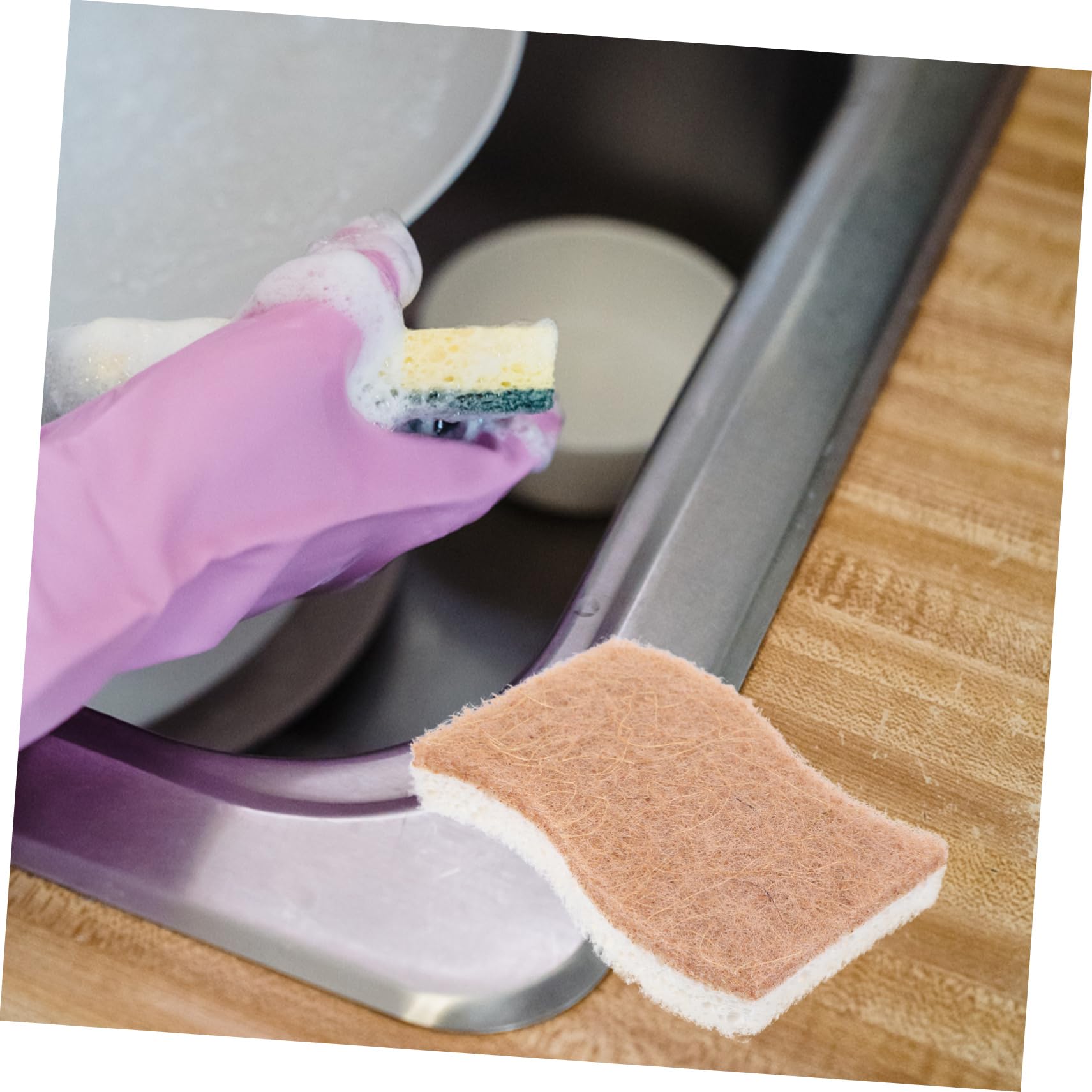 36pezzi Spugne Riutilizzabili Per Lavare Piatti Spugne Biodegradabili Per Cucina e Pulizie Domestiche Accessori Ecologici Per La Casa