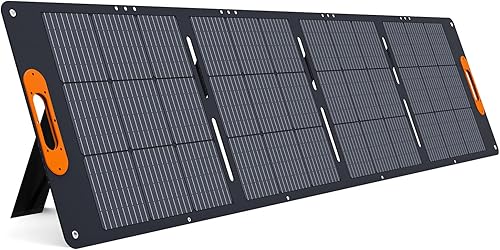 ALLWEI Panel solar portátil de 200 W para generador solar de estación de energía de 1200 W 2400 W, salidas 3 en 1, cargador solar de 18 V con