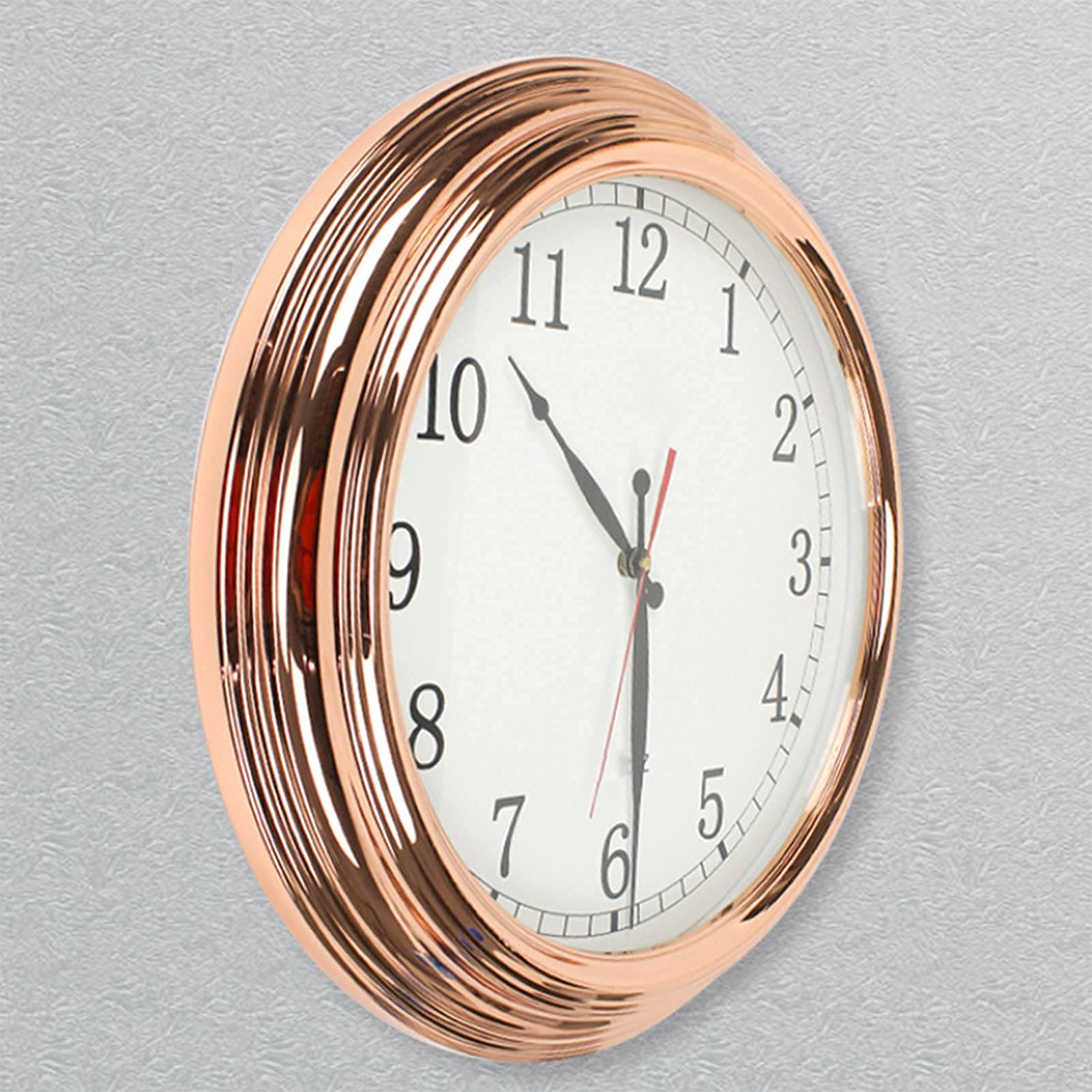 Orologio da parete metallico, 40,6 cm, orologio da parete da giardino con staffa esterna, impermeabile, per camera da letto, soggiorno, cucina, bar, ufficio, casa e cucina