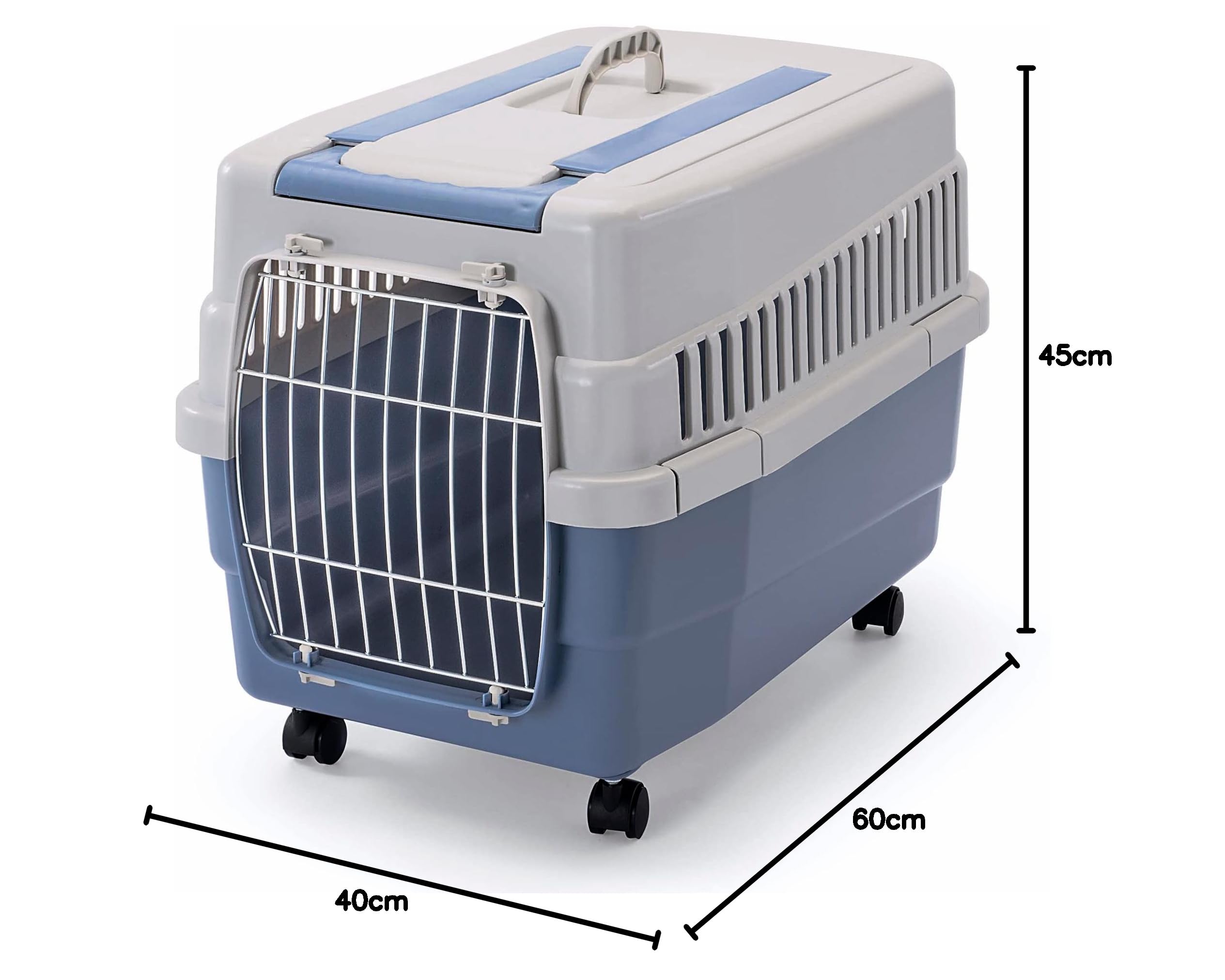 Imac Trasportino Cane e Gatto Kim 60 Azzurro