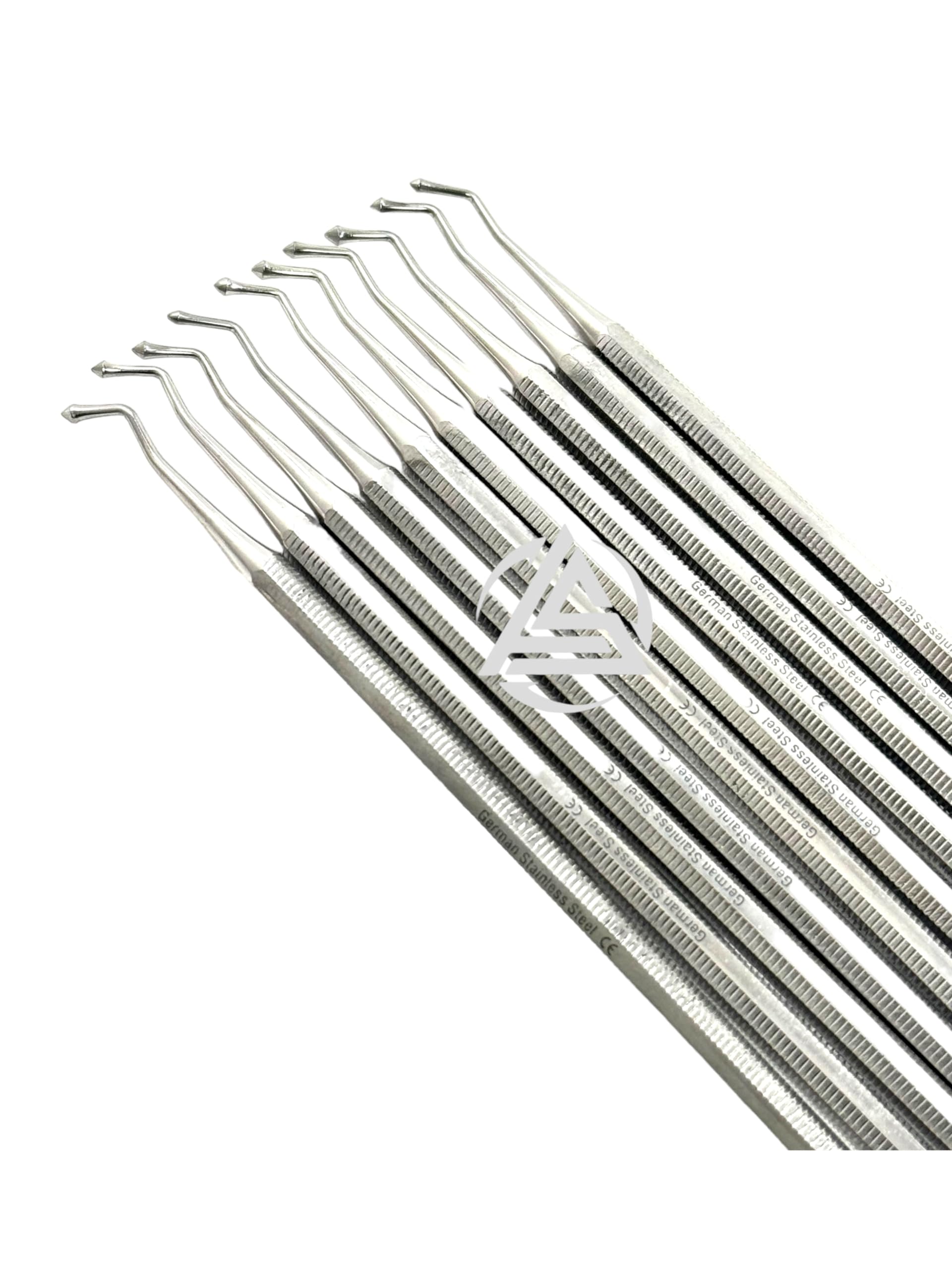 10 Count Acorn Tip Burnisher Amalgam Composite Dental Burnisher Double-Ended Stainless Steel Dental Instruments