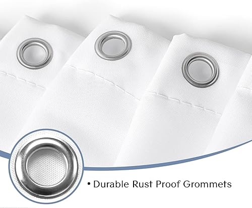 Miniatura 6 de Yellow Sunflowers Bathroom Curtain Butterfly Flowers Shower Curtain Bathroom Decor Set with Hooks Waterproof Washable 72 x 72 inches-Grey Yellow