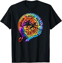 Indian Rocks Beach Florida Tie Dye Psychedelic Color Wave T-Shirt