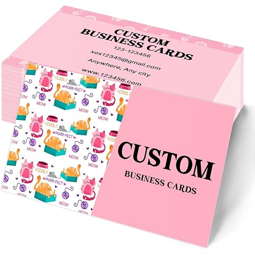 Custom Business Cards, Personalized with Logo/Text/Photo