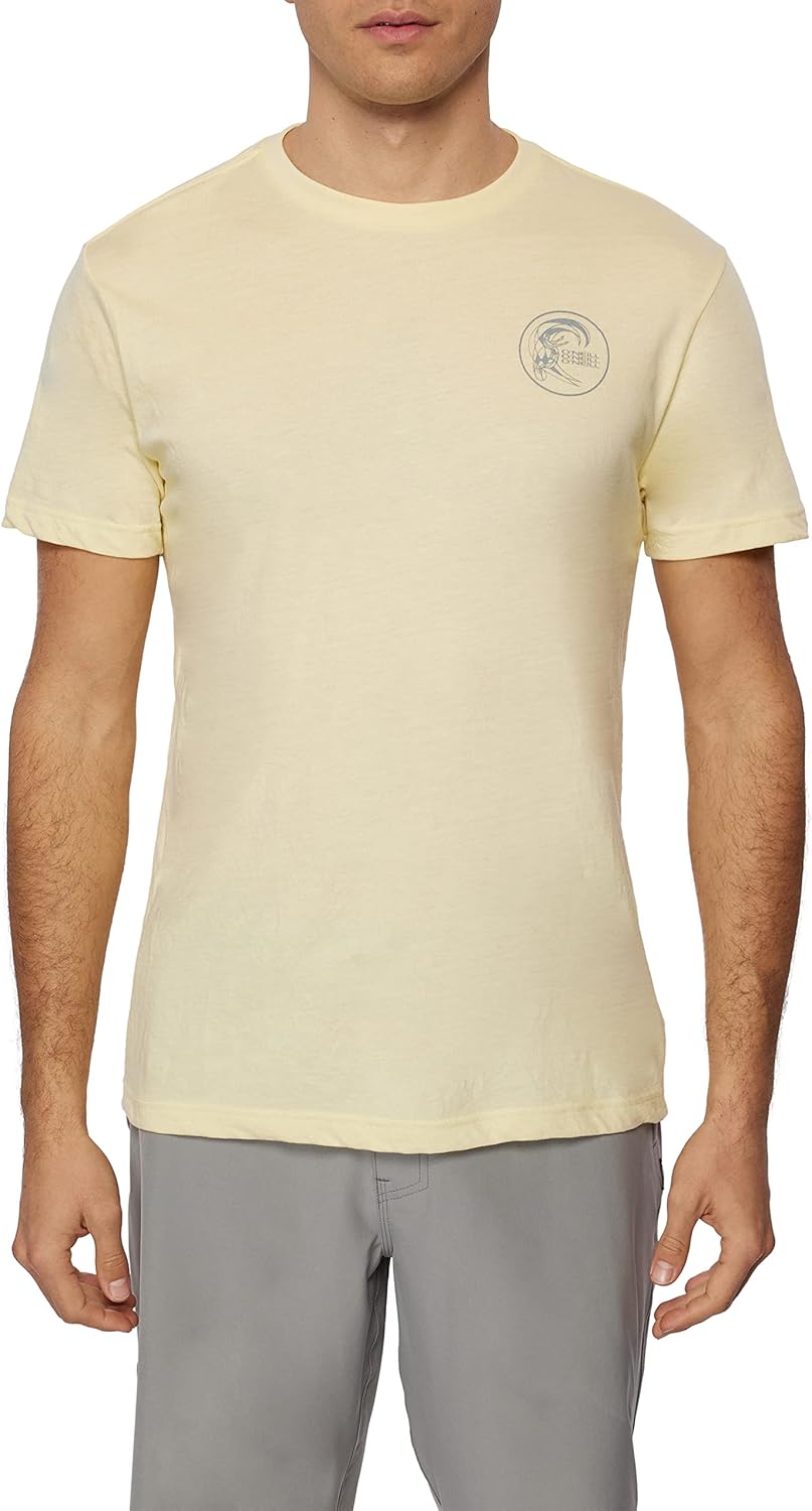 O'NEILL Men's Solid T-Shirt - Comfortable Graphic Tees for Men - Screen Printed Short Sleeve Shirt