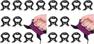 Garneck 10PCS Small Rope Winder: Black String Light Storage Reel Cord Reel Wire Storage Wrap for Extension Cord Holder Plastic Winding Clip for Home Office Garage Rv Workshop (Pack of 2)