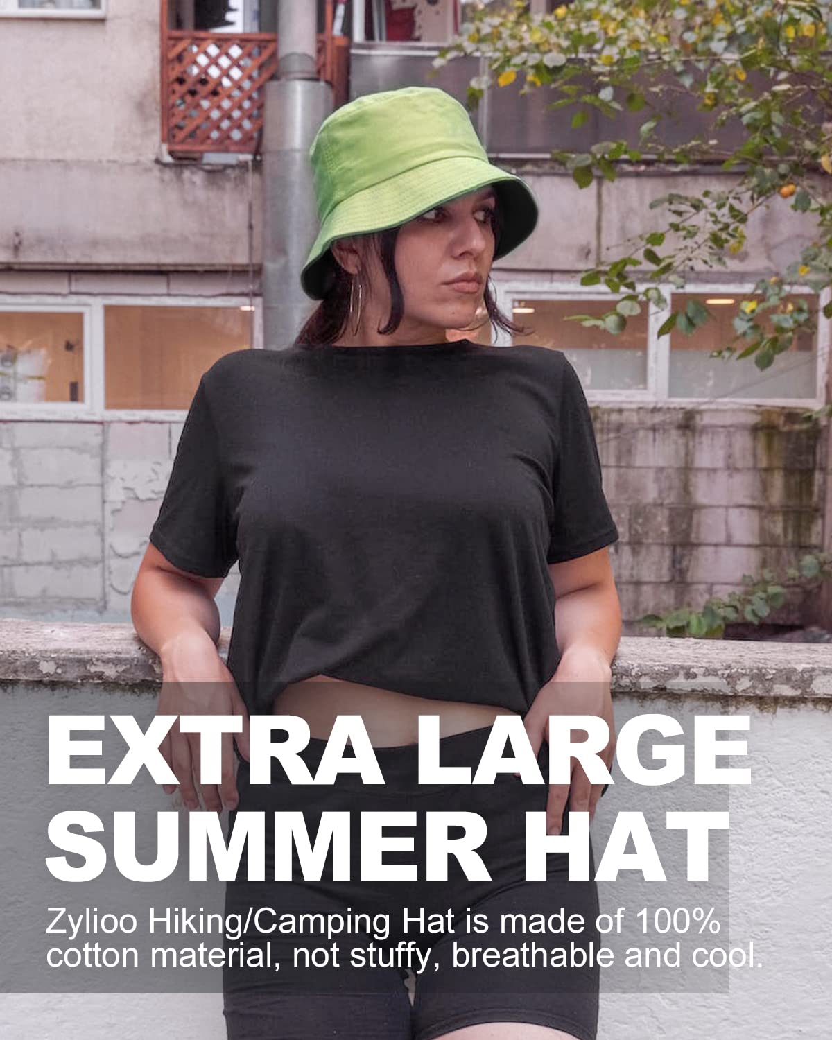 Feng Shui， Sombreros para el Sol L/XL/XX-Large,Sombreros de Pesca Reversibles Grandes,Sombrero de Pescador con protección UV de Doble Cara para Golf, Senderismo al Aire Libre