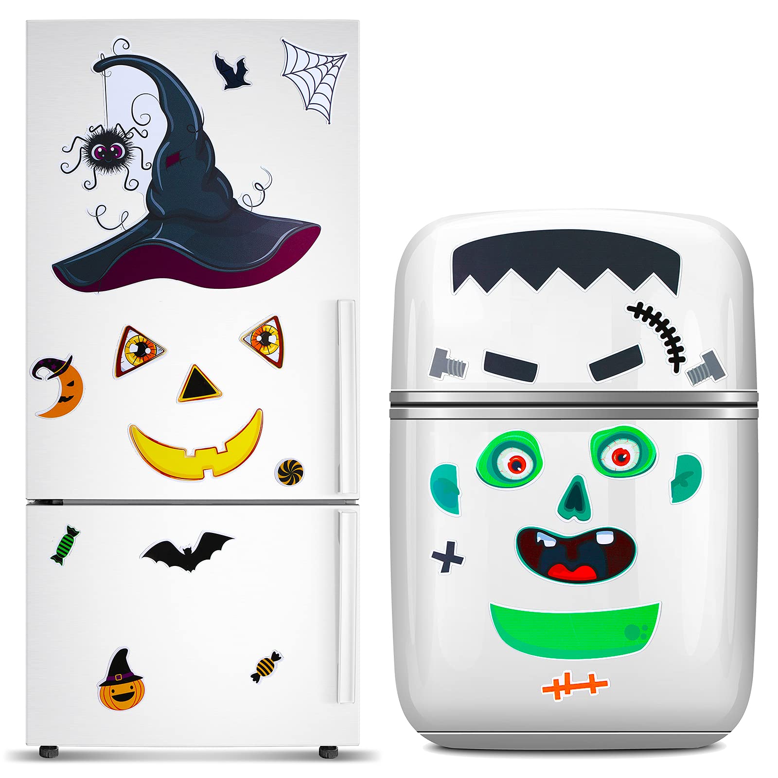 Magnet frigo citrouille Halloween lot de 2 | Cadeau déco cuisine et Noël