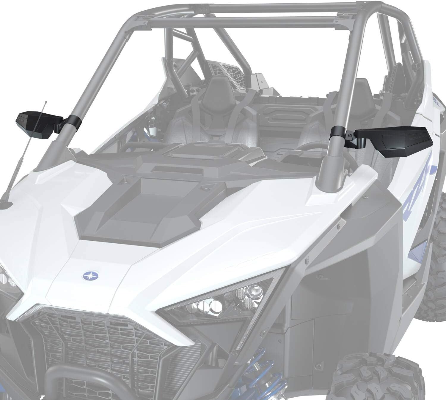 Polaris Side View Adjustable Folding Mirrors for RZR, ROPS Mounted, Set of 2, 2883762