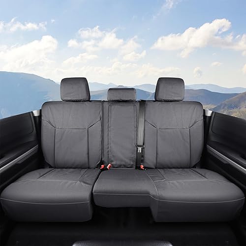 Miniatura 3 de Dodge Ram Fundas de asiento personalizadas para Laramie Big Horn Longhorn 2009-2018 Ram 1500 Crew Cab, Ram 2500 3500 Crew Cab 2010-2024, protector