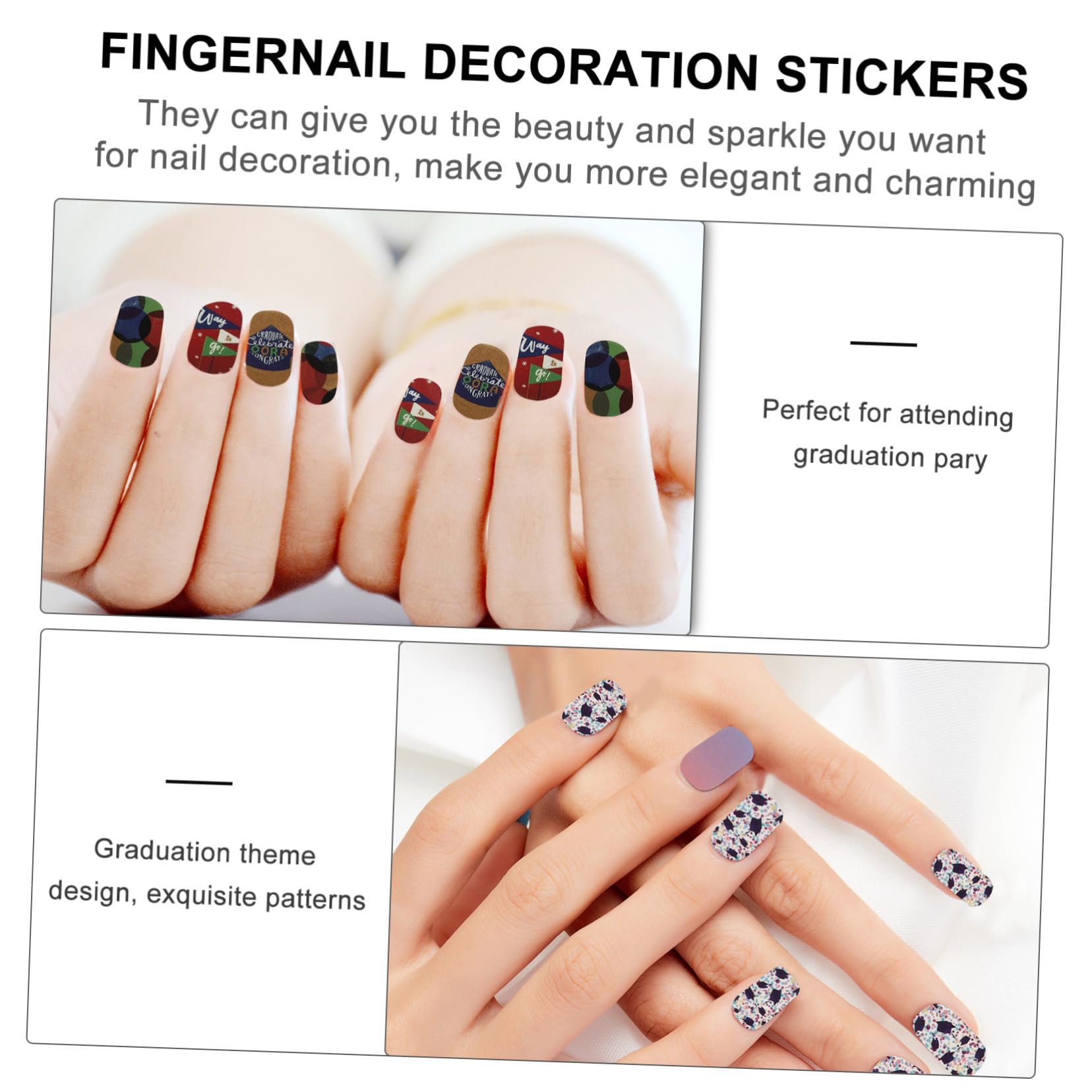 CALLARON 32 Fogli Adesivi Unici per Decorazione Unghie Stickers Manicure con Design Creativo per Look Distintivo e Alla Moda
