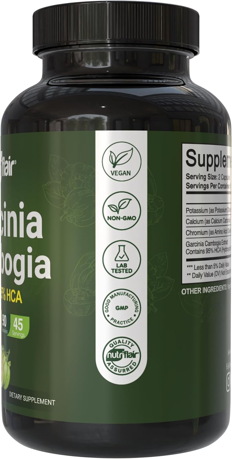 NutriFlair Garcinia Cambogia 95% HCA, 90 Capsules - Image 3