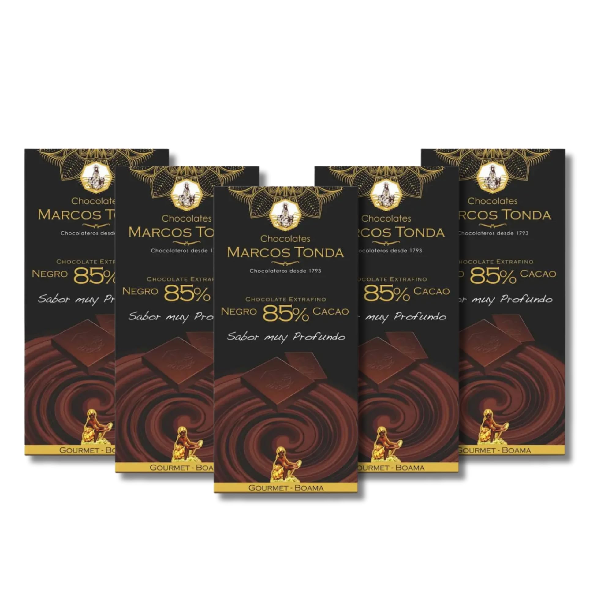 Chocolates Marcos Tonda – Chocolate Gourmet Boama X5 | Chocolate Negro 85% Cacao X5 | Chocolate Sin Azucar Añadido | Chocolates Originales Para Regalar | Desde 1793 — view 14