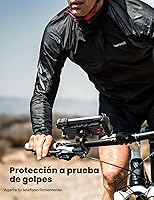 Vista 5 de Lamicall - Soporte de teléfono para bicicleta, soporte para teléfono celular, abrazadera para manubrio de bicicleta, clip para teléfono 11 Pro Max