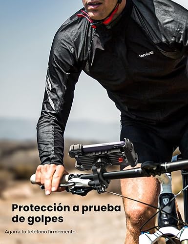Miniatura 5 de Lamicall - Soporte de teléfono para bicicleta, soporte para teléfono celular, abrazadera para manubrio de bicicleta, clip para teléfono 11 Pro Max