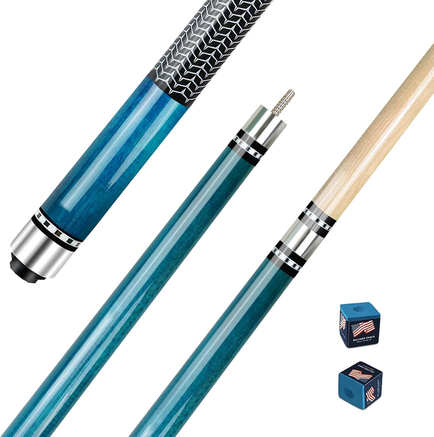 ホットセール Kmise Set of 4 Pool Cue Sticks, Snooker Play 58" Billiard Cue