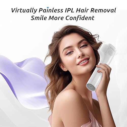 Miniatura 3 de Dispositivo de depilación láser para mujeres y hombres, IPL sin dolor de zafiro láser con sistema de enfriamiento de hielo de 40 °F, seguro para