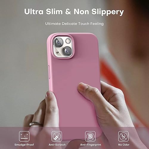 Vista 51 de TOCOL - Funda 5 en 1 para iPhone 11, con 2 protectores de pantalla + 2 protectores de lente de cámara, funda delgada de silicona líquida a prueba