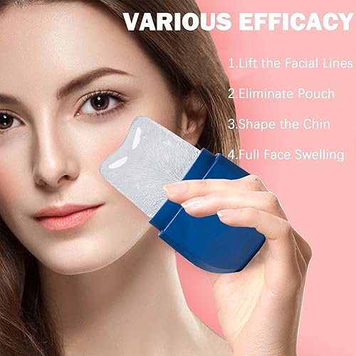 Miniatura 2 de Rodillo facial de cubitos de hielo mejorado, facial y ojos y cuello, ilumina la piel y mejora tu brillo natural, tratamiento facial para tensar la