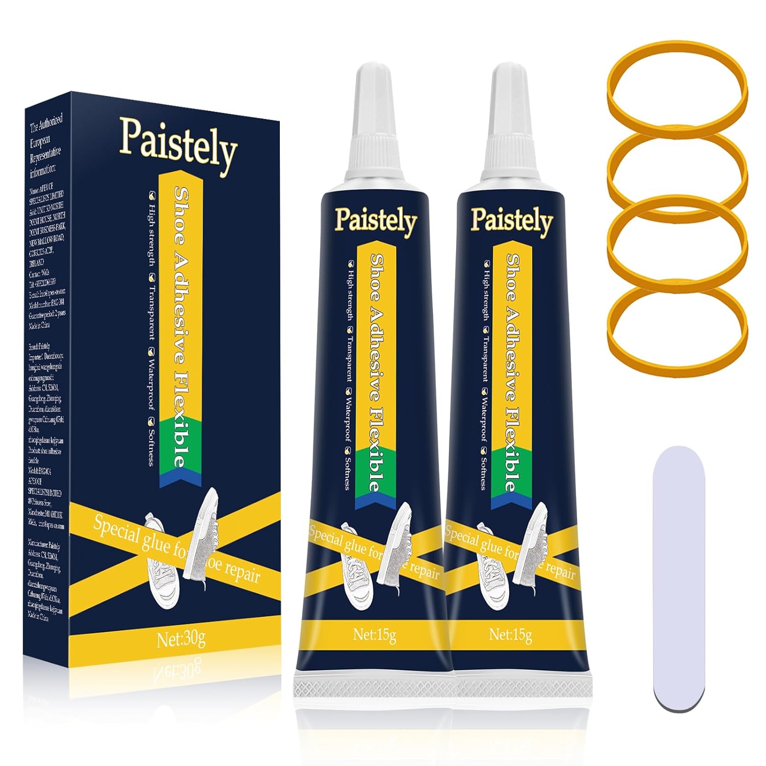 Shoe Glue Sole Repair (15g* 2), SlowDrying Transparent Shoe Repair