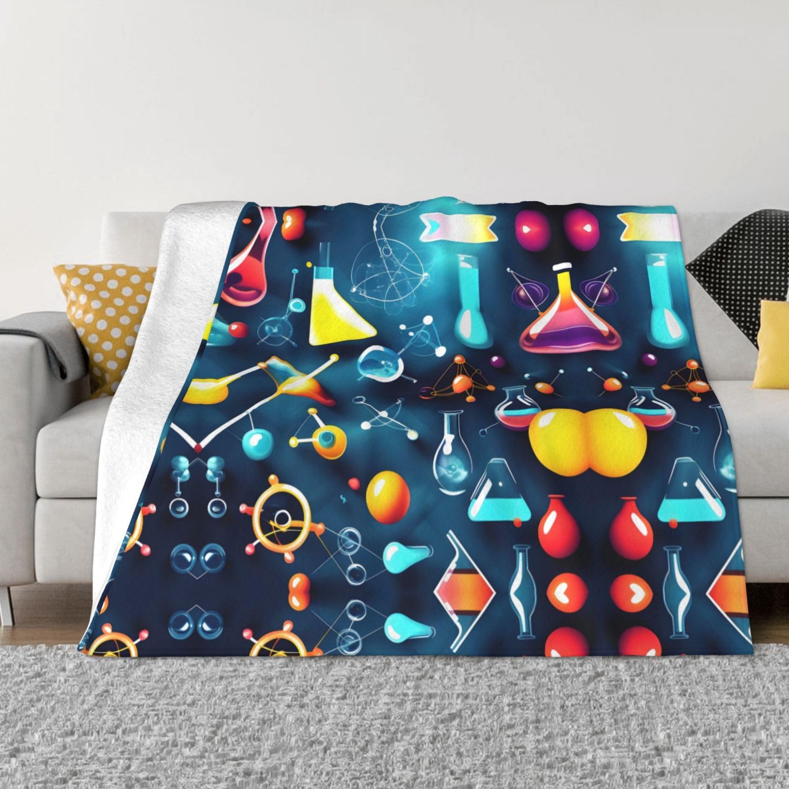 Couverture polaire science pour vos soirées canapé et extérieur