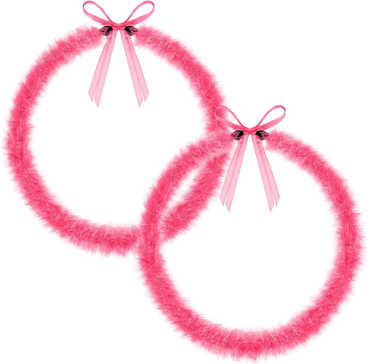 Suncalla 2 Pcs Pink Handmade Eyelash Yarn with Kukui Nuts for Men Women