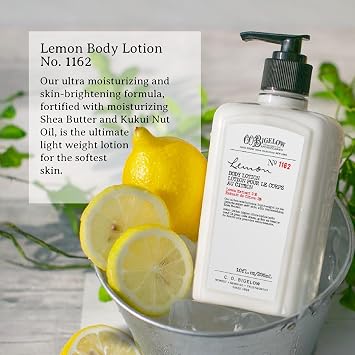 Lemon Body Care Pharmacy Bath Gift Set & Body Lotion 2 Pack