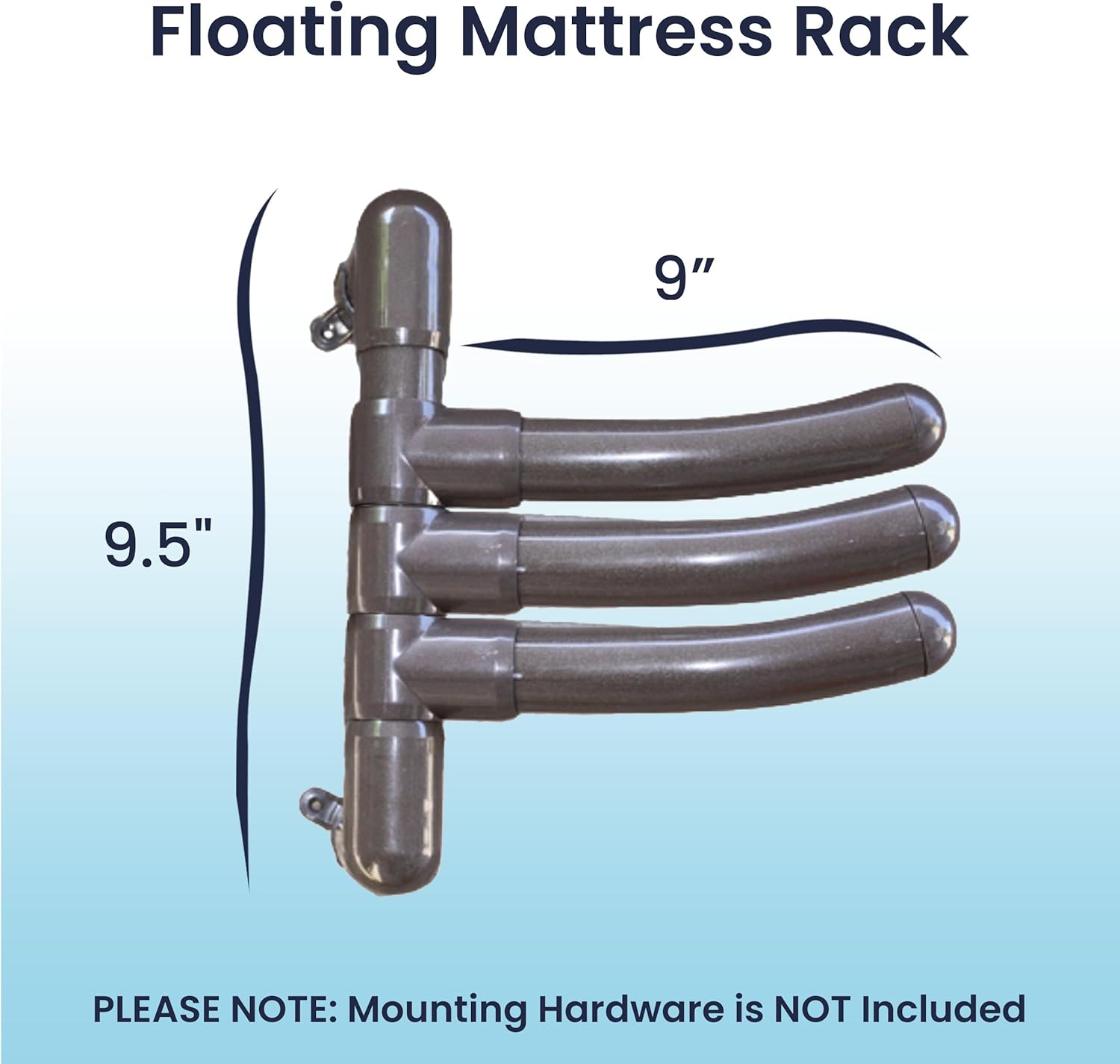 Hanging Pool Float Storage Mattress Rack - Convenient Holder by Float Storage, Sturdy Furniture Grade PVC 3 Arm Rack for Easy Air Drying and Cleaning (Bronze)
