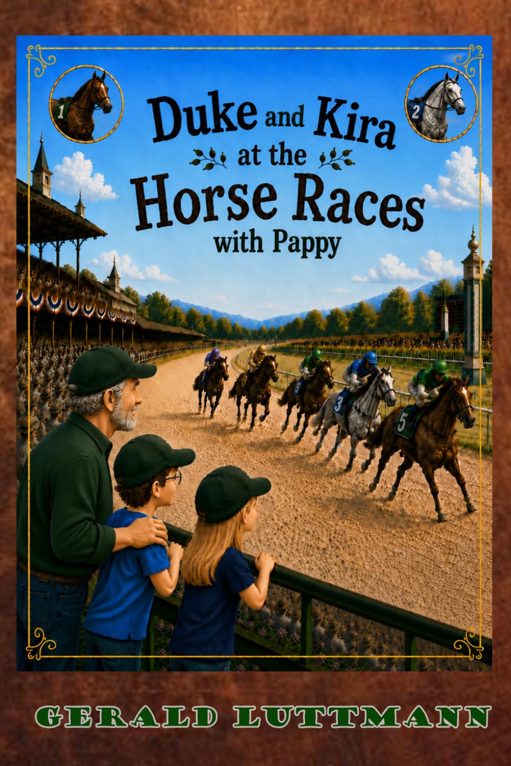 Duke and Kira at the Horse Races with Pappy