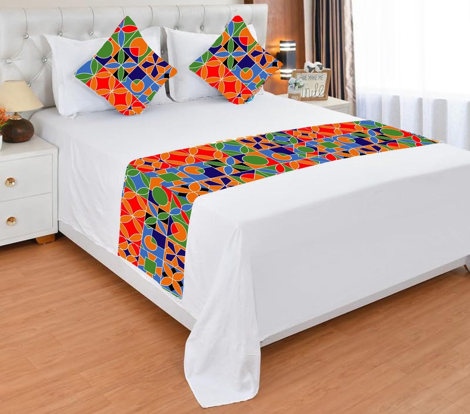 A Cube Luxury Solutions-Elegant Bed Runner with Matching Cushion Covers – Crafted for Comfort and Class- Decorative Set for Bedrooms, Hotel Rooms & Guest Rooms-picture-28