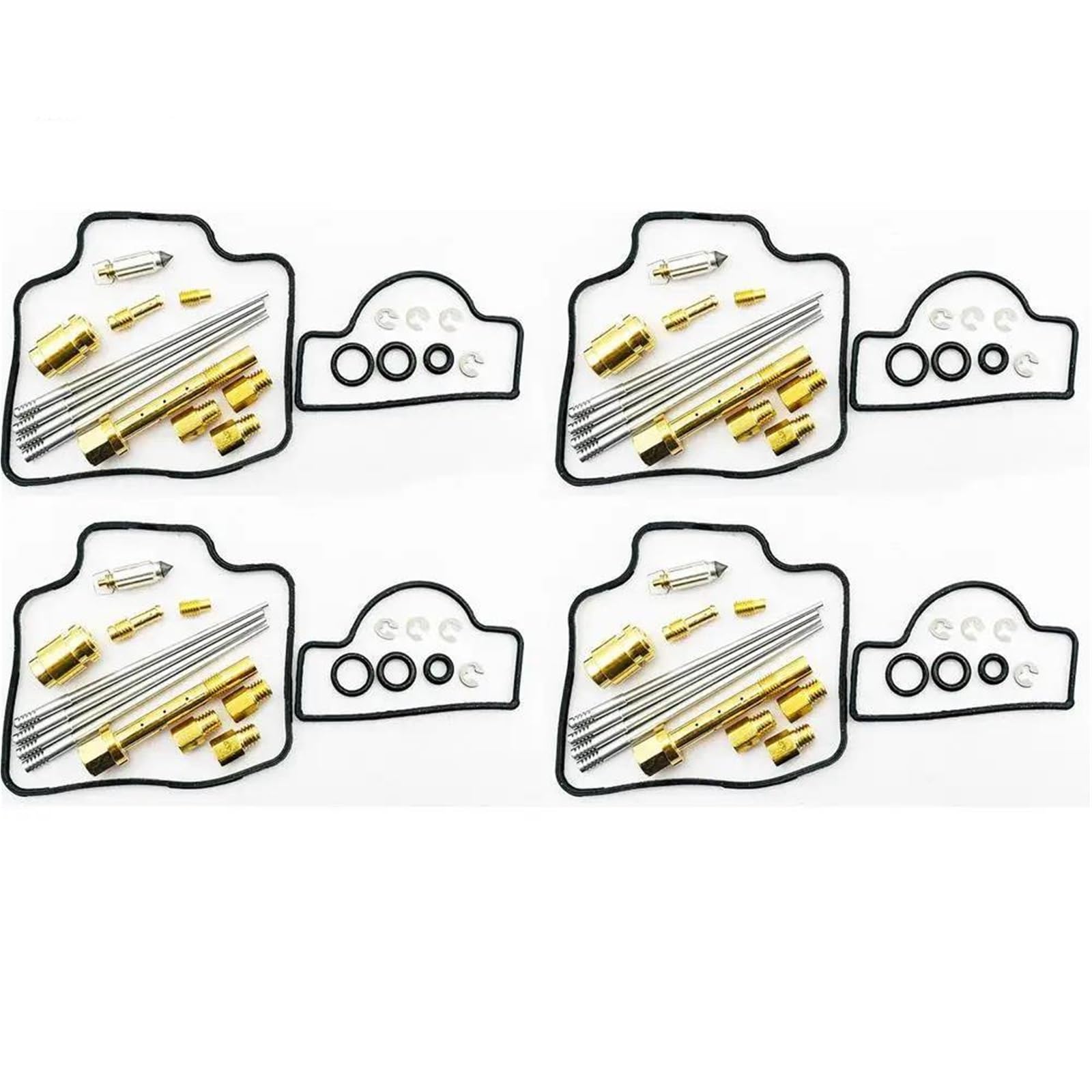 Carburateur réglage Kit De Réparation De Carburateur pour Suzuki RGV250 Gamma VJ21 1988-1991 VJ22 1991-1996, Pièces De Siège D'aiguille Outil D'Étanchéité(Ensemble 4)