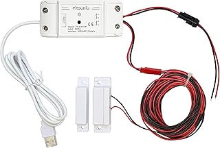 Tuya Smart WiFi 5V garage door opener controller Garage Open Close Monitor,wireless APP Remote Control Magnetic Door sensor,Compatible with Alexa Echo Google Home