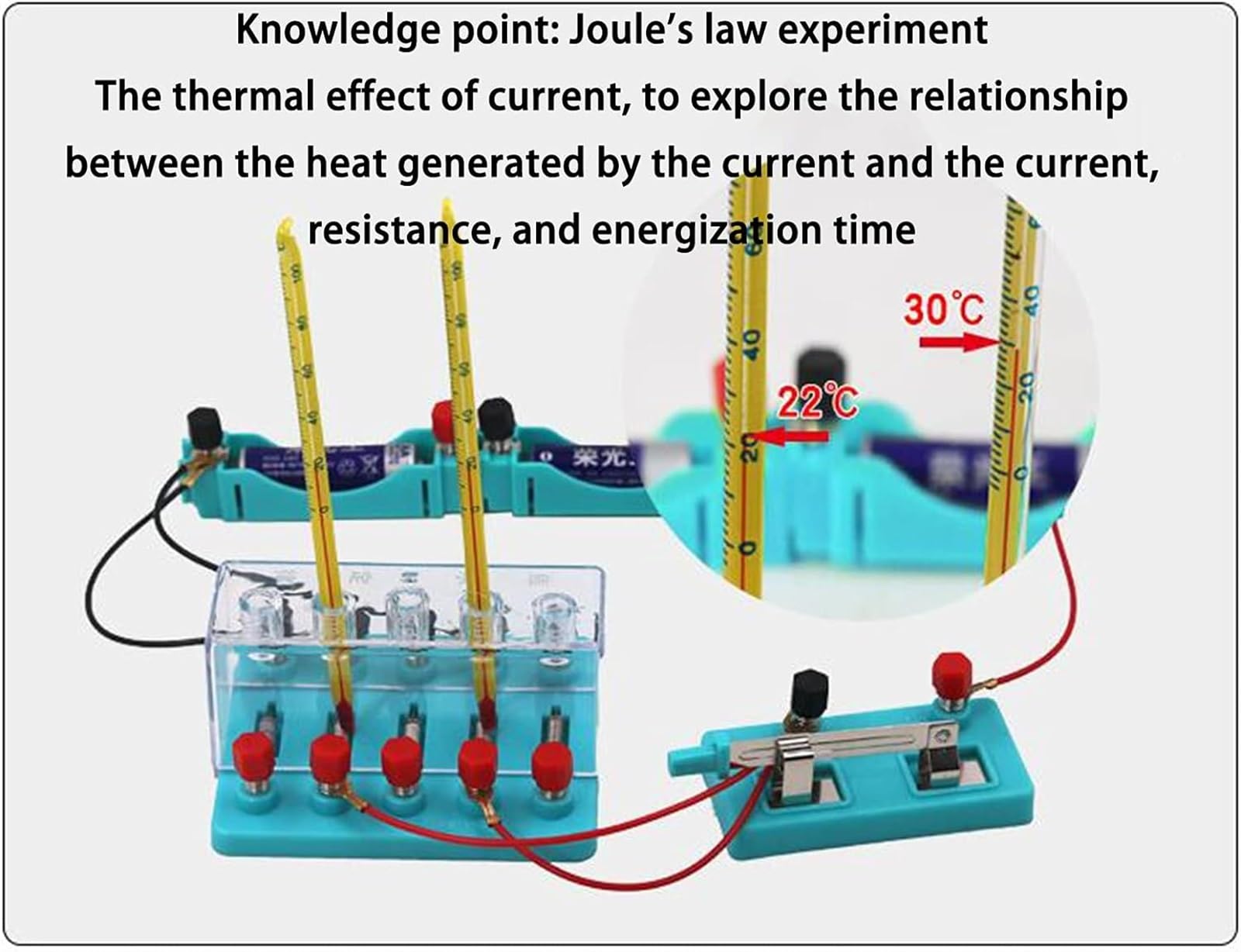 Elektromagnetismus-Schaltkreis-Experimentierset, ABS und verchromt