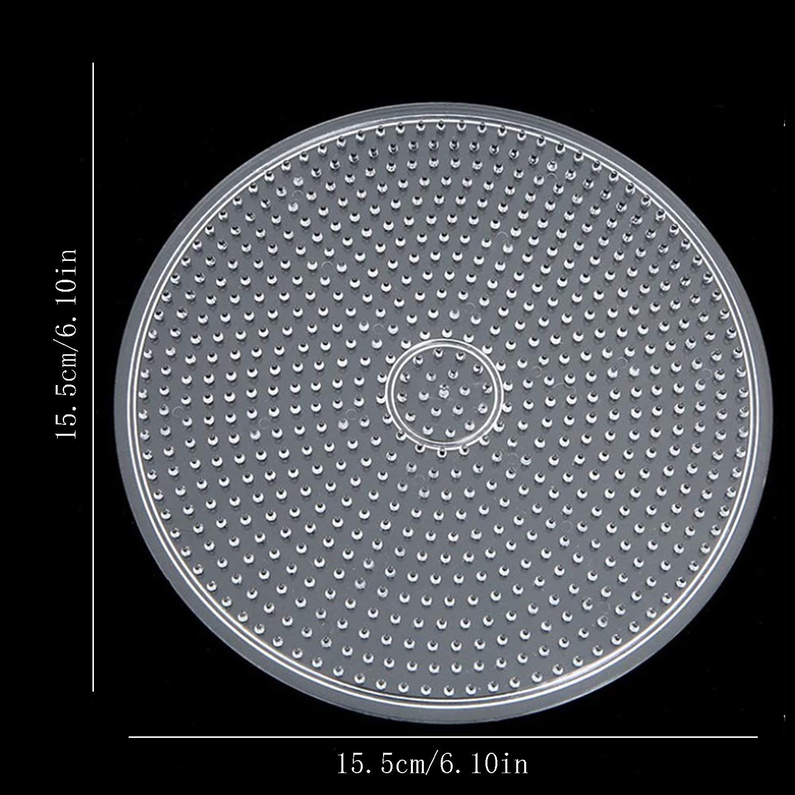 Plaque De Carrée, Carré De Fusible, Ensemble De Planche De Perl, Petite Plaque De Perl Transparente, Planche De En Plastique, Perles Fusibles En Plastique (8 Pièces