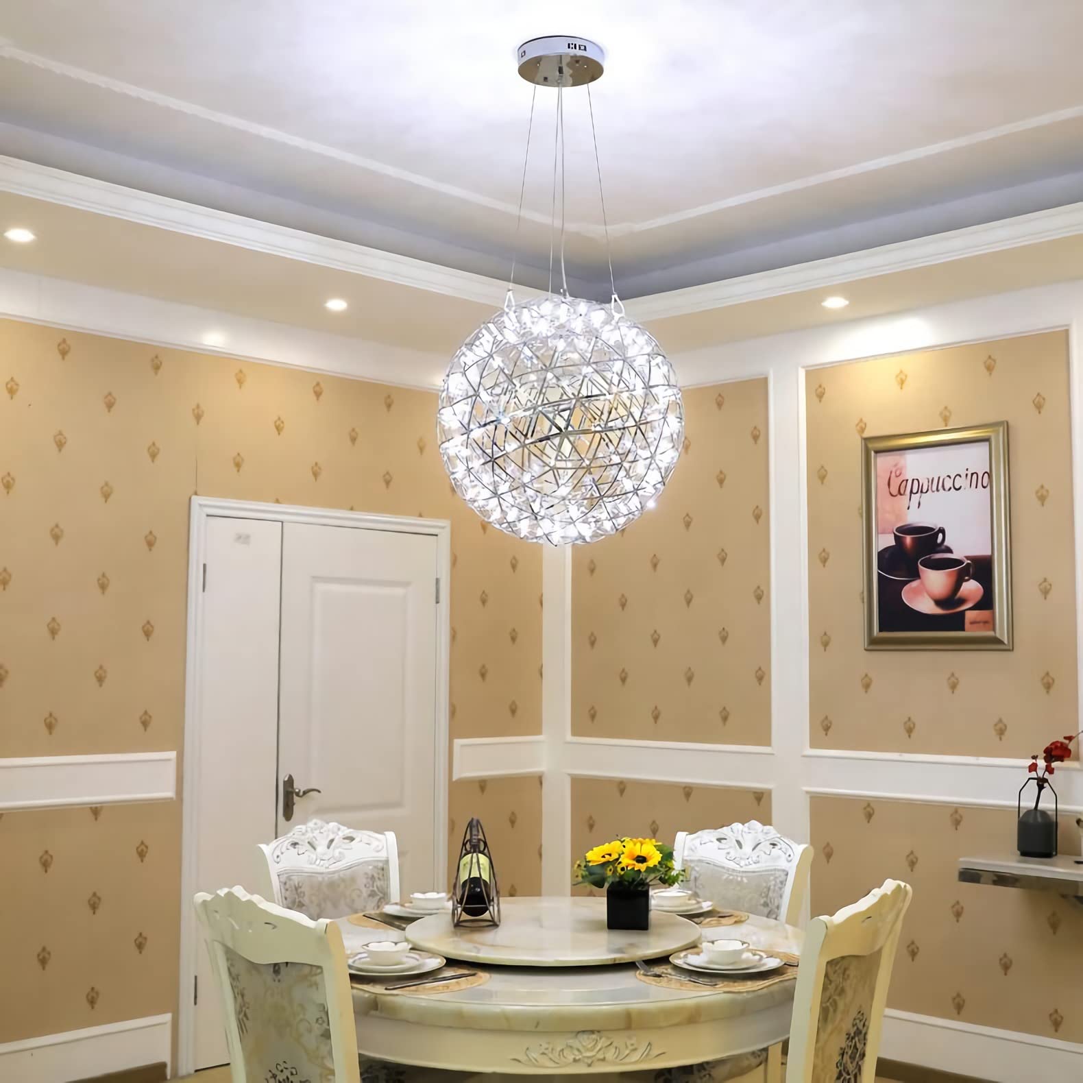 artificio, Plafoniera LED Spark Ball Per Sala Da Pranzo