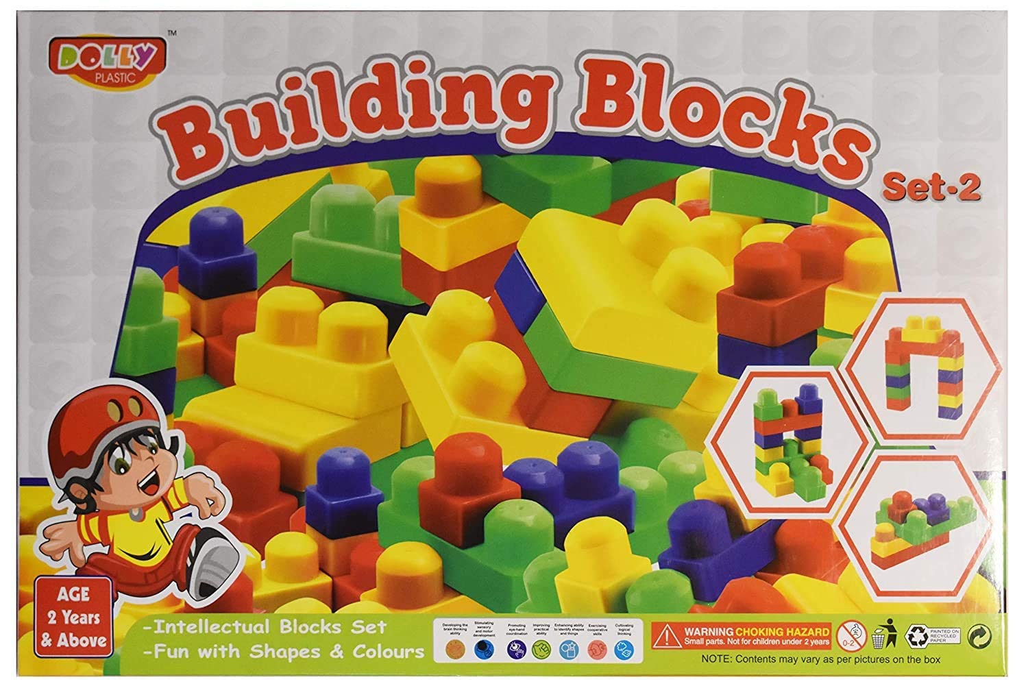 MKY® Big Size Colorful Building Blocks Set-2(Dolly) ;Non Toxic ; Educational Game ; Improves Intellectual Capabilities (Multicolor) ; 2 Years and Above
