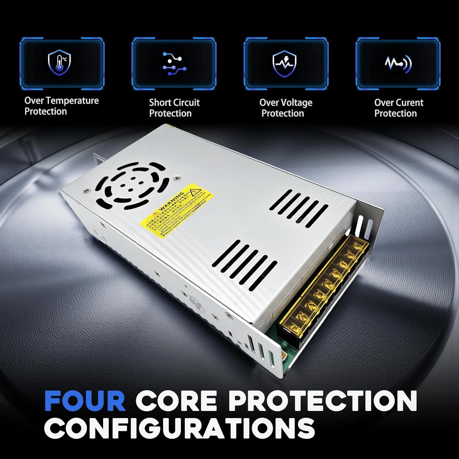AC to DC Converter 24V 25A 600W Power Supply,Universal SMPS 110V/120V/220V AC to DC Converter Power Supply Transformer Driver Adapter for CCTV,RV,Pump,LED Strip (DC24V-25A-600W)